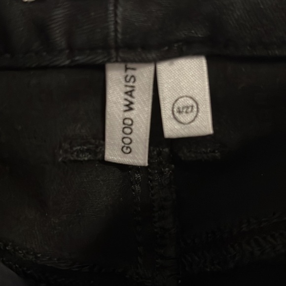 Good American Black Split Hem Jeans - Picture 4 of 5